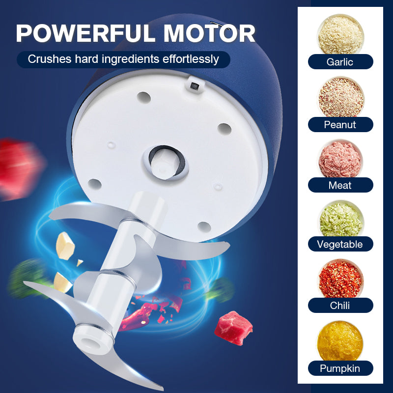 ⚡ 50% RABATT! 🥦 Kraftvoller Großvolumen-Elektrohacker – 1000W Motor, 2L BPA-freie Schüssel &amp; Ein-Tasten-Pulsbetrieb 🥕