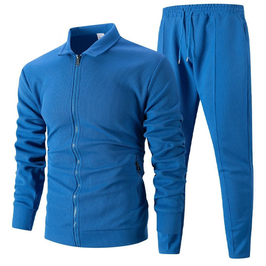 Herren stylisches Reversjacken- und Joggerhosen-Set in zwei Teilen