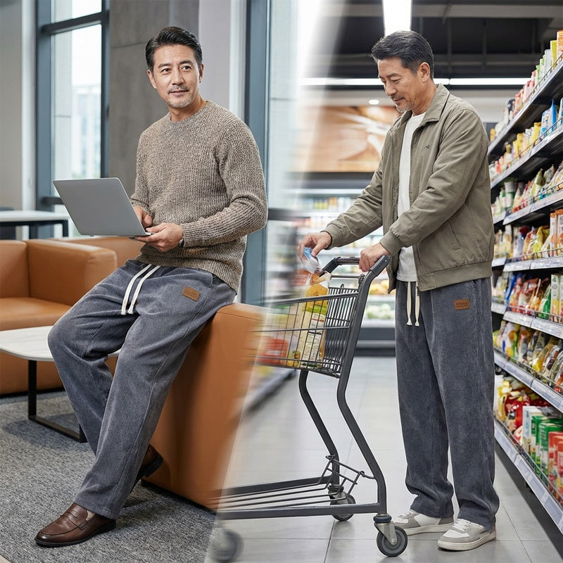 📢📢60 % Rabatt!! ⏰Herren-Cordhose mit geradem Bein für den Freizeitbereich