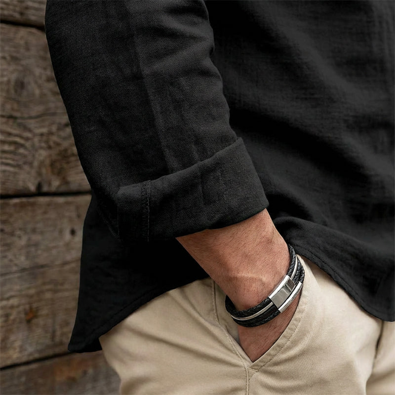 Herren einfarbiges Freizeithemd