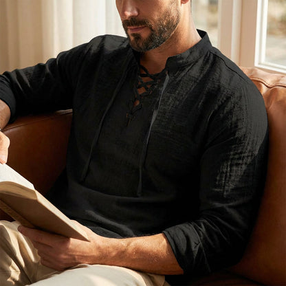 Herren einfarbiges Freizeithemd