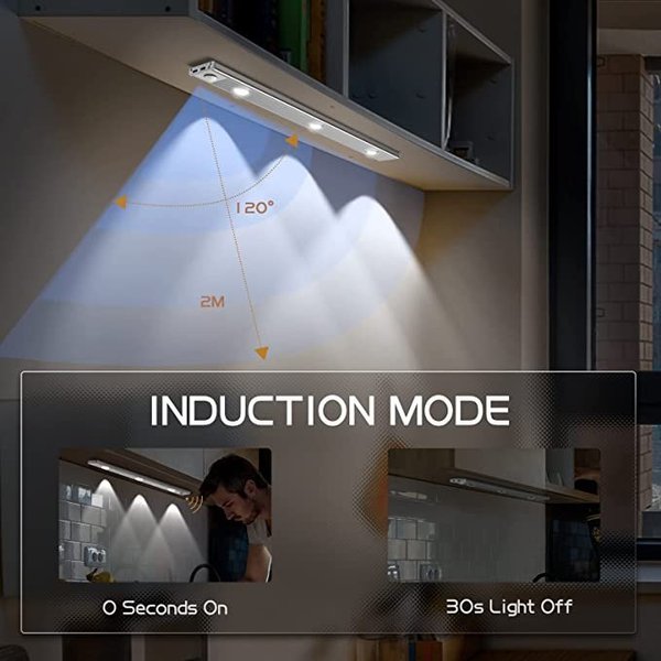 💡LED-Schrankleuchte mit Bewegungsmelder (🔥4 Stück, kostenloser Versand)