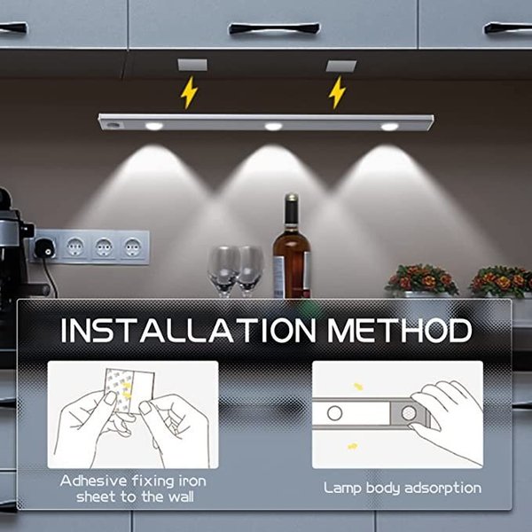 💡LED-Schrankleuchte mit Bewegungsmelder (🔥4 Stück, kostenloser Versand)