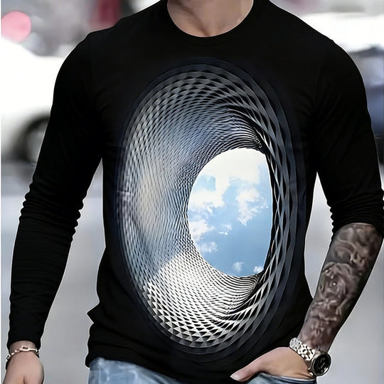 Herentop met 3D digitale print