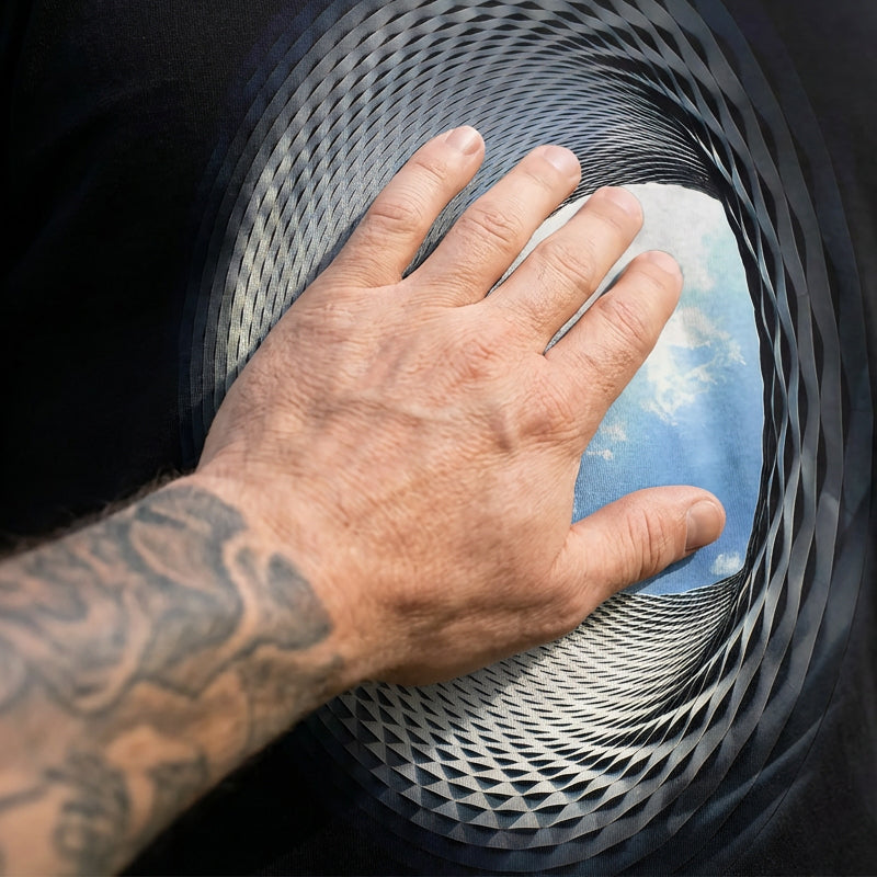 Herentop met 3D digitale print
