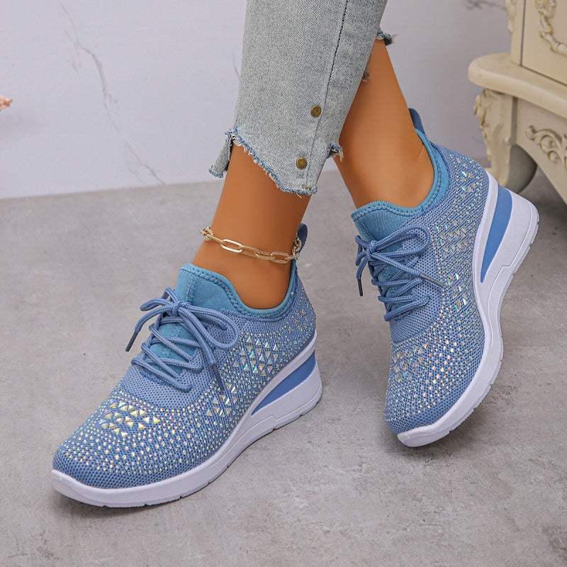 👟 50% RABATT! ✨ Atmungsaktive Sneaker aus Mesh mit Strassverzierung – Funkelndes Design, Leichte Belüftung & Rutschfeste Sohle 💎