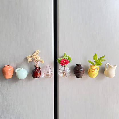 🎁Weihnachtsangebot🌸Mini-Keramikvase als Kühlschrankmagnet