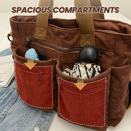 👜 58 % RABATT! 🤎 Elegant skulderveske i vintage-stil – ensfarget, praktisk &amp;  Stilig for hverdagen ✨