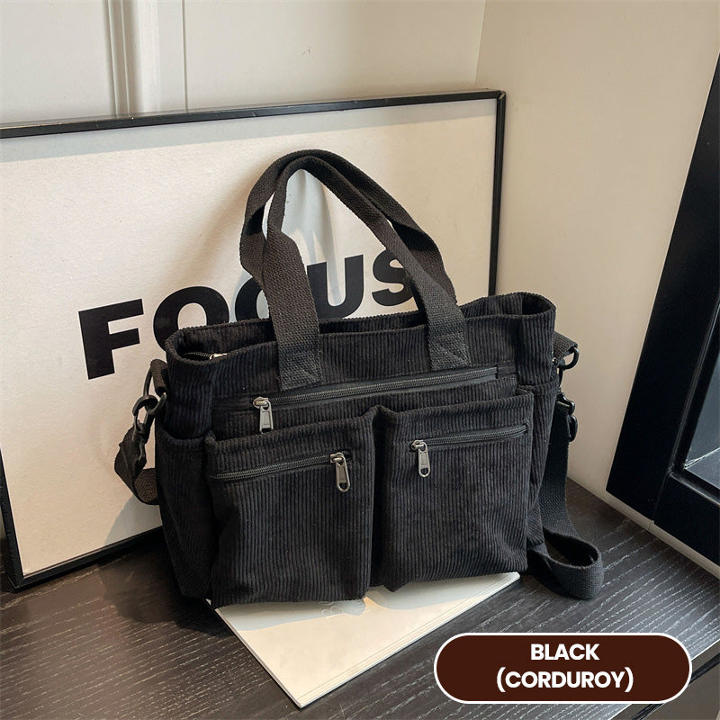 👜 58 % RABATT! 🤎 Elegant skulderveske i vintage-stil – ensfarget, praktisk &amp;  Stilig for hverdagen ✨