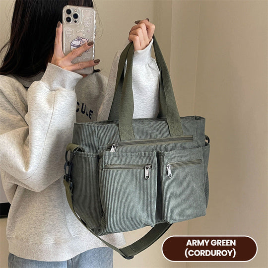 👜 58 % RABATT! 🤎 Elegant skulderveske i vintage-stil – ensfarget, praktisk &amp;  Stilig for hverdagen ✨