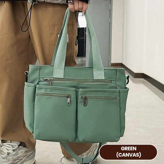 👜 58 % RABATT! 🤎 Elegant skulderveske i vintage-stil – ensfarget, praktisk &amp;  Stilig for hverdagen ✨