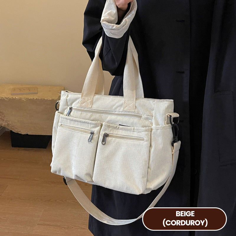 👜 58 % RABATT! 🤎 Elegant skulderveske i vintage-stil – ensfarget, praktisk &amp;  Stilig for hverdagen ✨