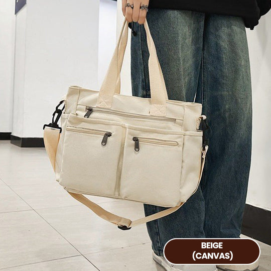 👜 58 % RABATT! 🤎 Elegant skulderveske i vintage-stil – ensfarget, praktisk &amp;  Stilig for hverdagen ✨