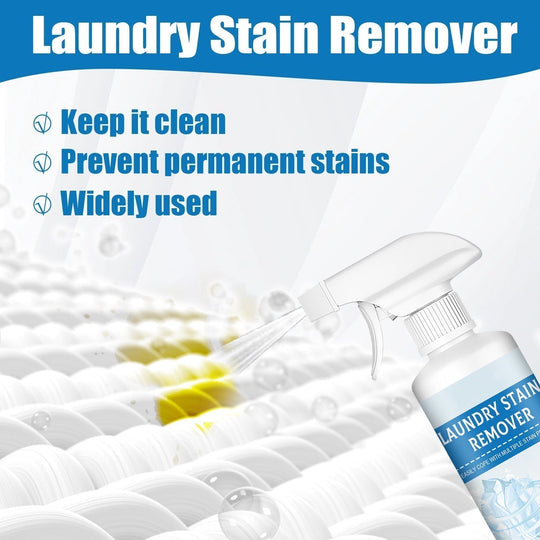 💎 50% OFF! 💎 Powerful stain remover spray – Removes grease, sweat &amp;  Food scraps in seconds, gentle on all fabrics 🧼✨