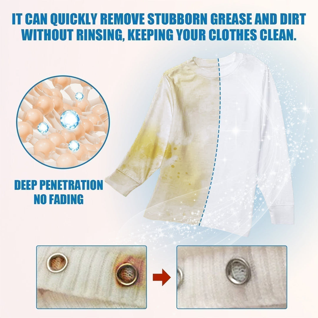 💎 50% OFF! 💎 Powerful stain remover spray – Removes grease, sweat &amp;  Food scraps in seconds, gentle on all fabrics 🧼✨