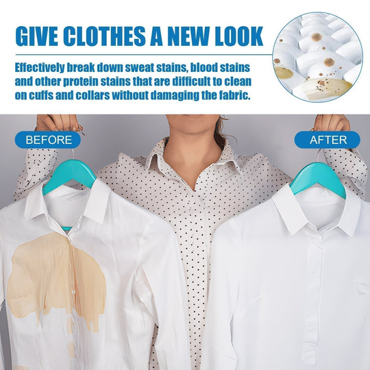 💎 50% OFF! 💎 Powerful stain remover spray – Removes grease, sweat &amp;  Food scraps in seconds, gentle on all fabrics 🧼✨