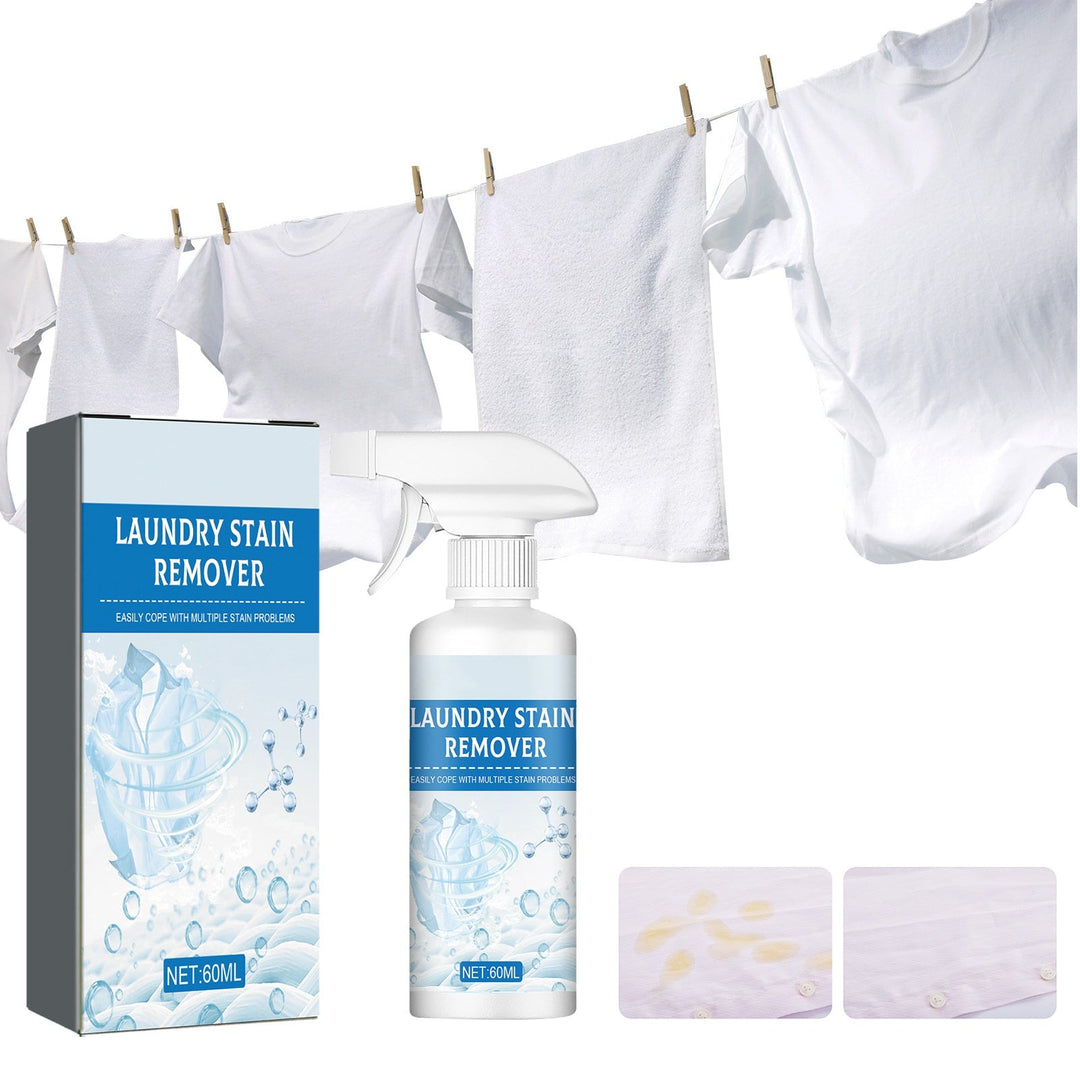 💎 50% OFF! 💎 Powerful stain remover spray – Removes grease, sweat &amp;  Food scraps in seconds, gentle on all fabrics 🧼✨