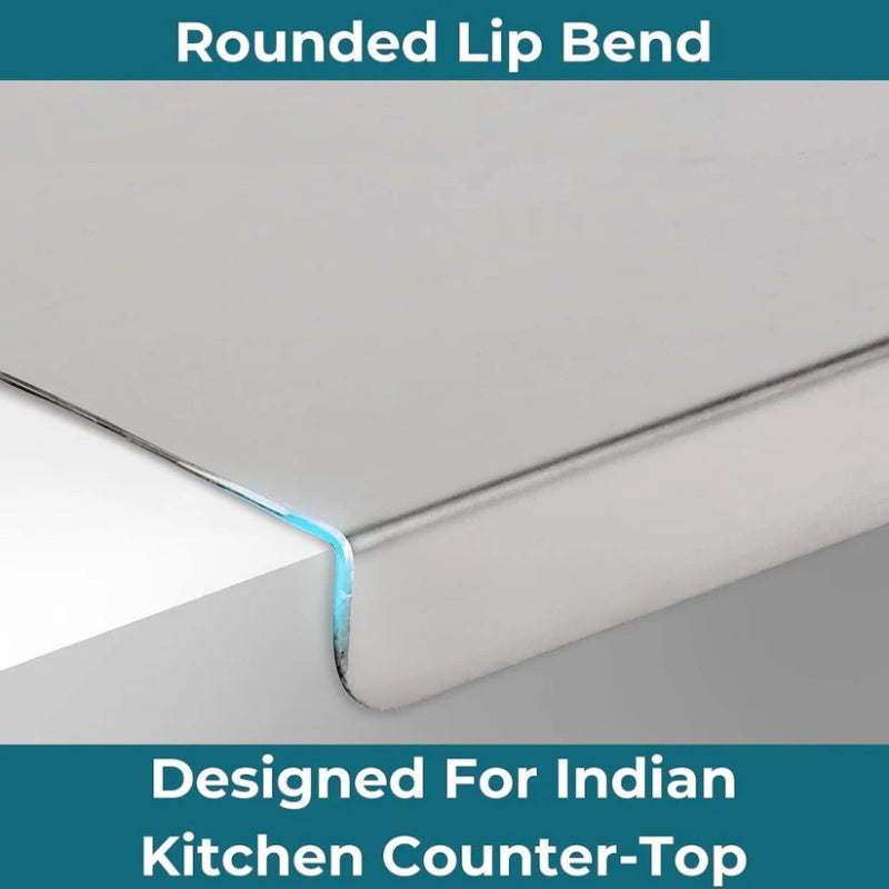 Schneidebrett aus Edelstahl für die Arbeitsplatte