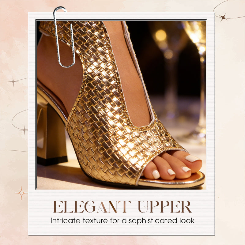 👡✨ Elegante Peep-Toe-Sandalen mit Absatz für Damen – Bequemer Blockabsatz, Verstellbarer Riemen &amp; Stilvoll 💃