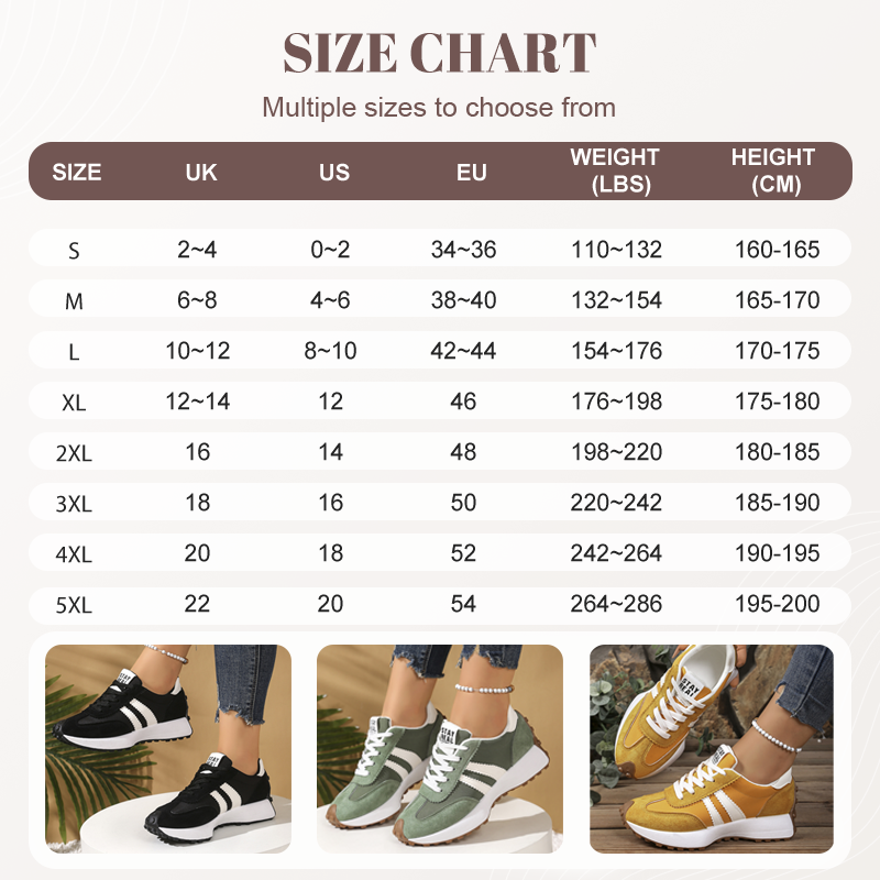 💎 50% RABATT! 💎 Damen-Freizeitschuhe – Klobige Sneaker mit 4 cm Platform, Rutschfest &amp; Retro-Design in 6 Farben 🥿🌈