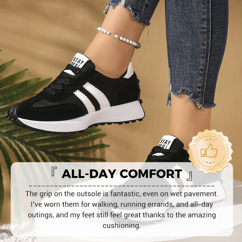 💎 50% RABATT! 💎 Damen-Freizeitschuhe – Klobige Sneaker mit 4 cm Platform, Rutschfest &amp; Retro-Design in 6 Farben 🥿🌈