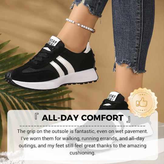 💎 50% RABATT! 💎 Damen-Freizeitschuhe – Klobige Sneaker mit 4 cm Platform, Rutschfest &amp; Retro-Design in 6 Farben 🥿🌈