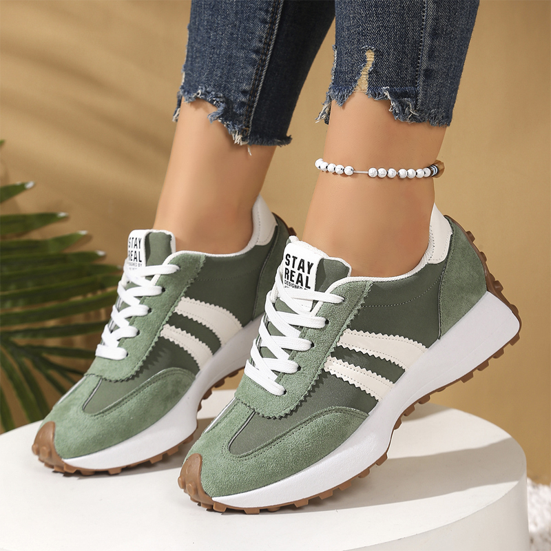 💎 50% RABATT! 💎 Damen-Freizeitschuhe – Klobige Sneaker mit 4 cm Platform, Rutschfest &amp; Retro-Design in 6 Farben 🥿🌈