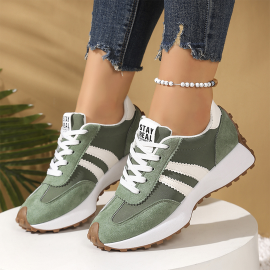 💎 50% RABATT! 💎 Damen-Freizeitschuhe – Klobige Sneaker mit 4 cm Platform, Rutschfest &amp; Retro-Design in 6 Farben 🥿🌈