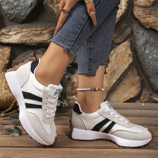 💎 50% RABATT! 💎 Damen-Freizeitschuhe – Klobige Sneaker mit 4 cm Platform, Rutschfest &amp; Retro-Design in 6 Farben 🥿🌈
