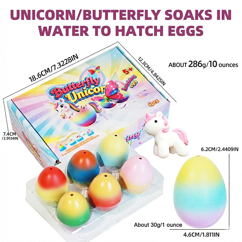 💎 KAUF 3, ERHALTE 1 GRATIS! 💎 Wachsende Oster-Überraschungs-Eier – Schlüpfende Dino/Einhorn/Schmetterling-Figuren im Wasser | Magisches MINT-Spielzeug 🥚🦄