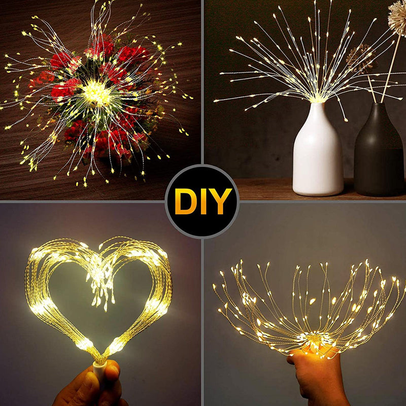 ✨🎆 50% RABATT! Solar-Feuerwerks-Lichterkette: 280 warmweiße LEDs, 8 Leuchtmodi 🌿💡 für Garten, Party &amp; Terrasse – wasserdicht &amp; dekorativ