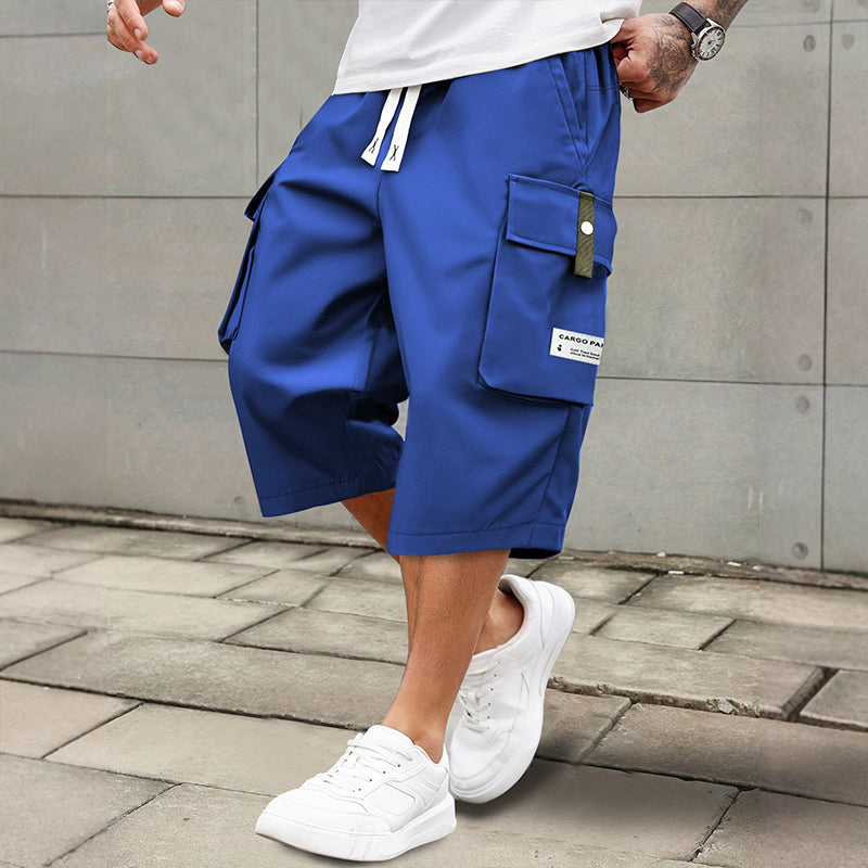 ✨🔥Lässige 3/4-Cargo-Hose für Herren mit Kordelzug🩳