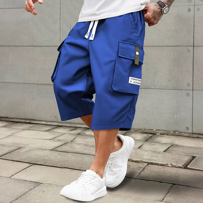 ✨🔥Lässige 3/4-Cargo-Hose für Herren mit Kordelzug🩳