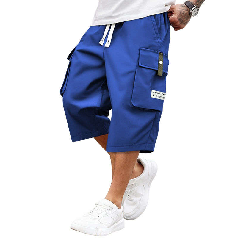 ✨🔥Lässige 3/4-Cargo-Hose für Herren mit Kordelzug🩳