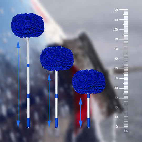 🚗 Robust aluminum telescopic car wash mop – Long handle, gentle cleaning &amp;  Versatile for all vehicles