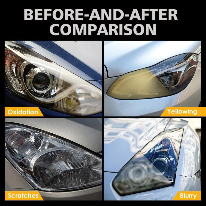 🌞Frühlingserwachen: 50% Rabatt!🚗 Scheinwerfer-Restaurierungsflüssigkeit – Gegen Vergilbung &amp; Oxidation – Für klare Sicht &amp; UV-Schutz – Einfache Anwendung
