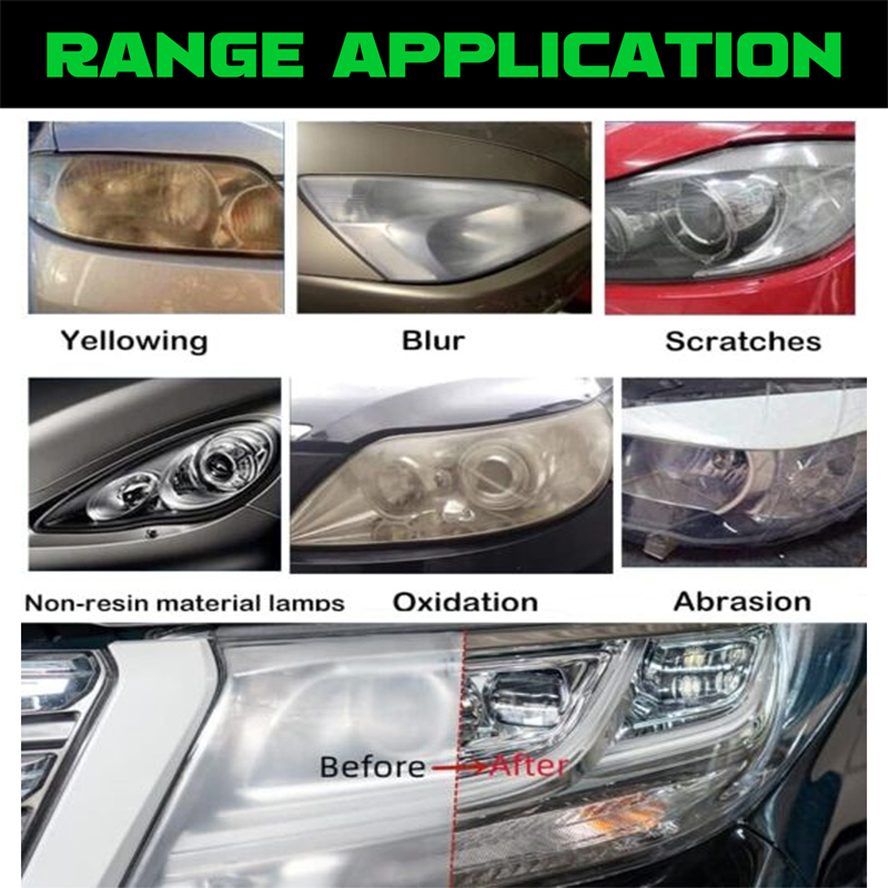 🌞Frühlingserwachen: 50% Rabatt!🚗 Scheinwerfer-Restaurierungsflüssigkeit – Gegen Vergilbung &amp; Oxidation – Für klare Sicht &amp; UV-Schutz – Einfache Anwendung