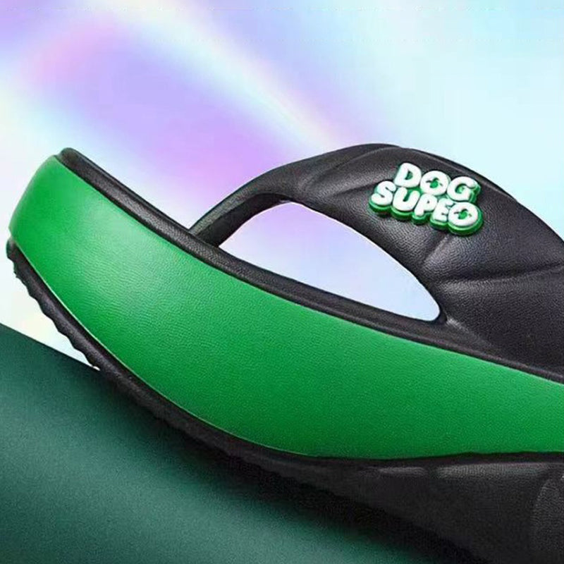 🔥Solange der Vorrat reicht 40 % Rabatt!🎉Sommerliche Flip-Flops für Damen mit weicher Plateausohle und Farbblock-Design