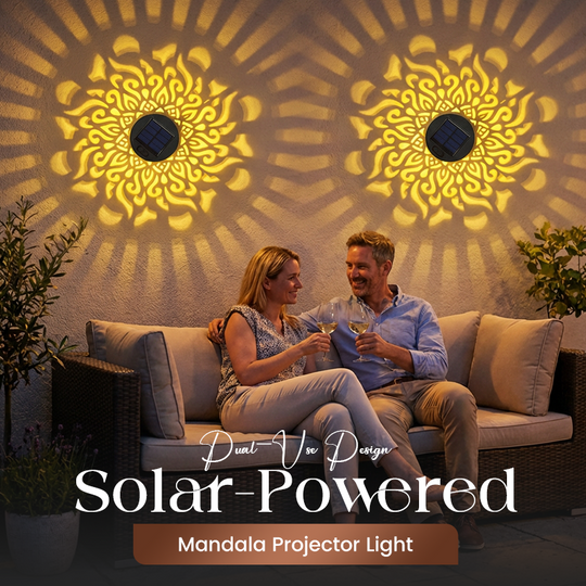 ☀️ Solar-Mandalaleuchte für Garten &amp; Terrasse – 2-in-1 Bodenlampe &amp; Wandleuchte – Ornamentale Lichtdeko mit Vintage-Effekt – Rostfrei &amp; Langlebig