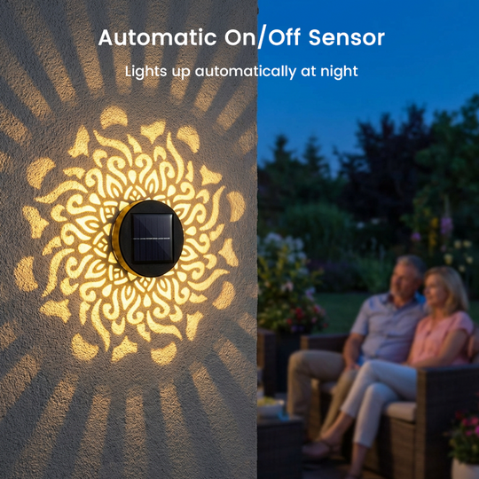 💐 50% OFF! Solar Mandala Light – Bohemian Garden Decor, Enchanting Pattern Projection 🌸🌀 【Limited Time】