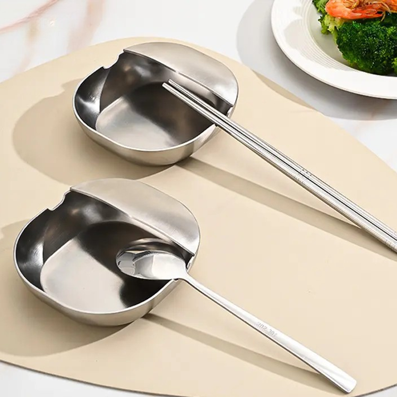 🥄 KAUFE 3, ERHALTE 1 GRATIS! ✨ Edelstahl Löffelablage – Rostfrei, Tropfschutz &amp; Platzsparend für die Küche 💎
