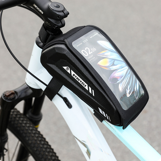 🚴 50% RABATT! 📱 Wasserdichte Fahrrad Oberrohrtasche – Hardcase Handyhalter, Perfekt für MTB &amp; Rennrad 🗺️