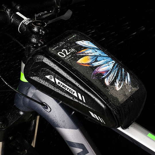 🚴 50% RABATT! 📱 Wasserdichte Fahrrad Oberrohrtasche – Hardcase Handyhalter, Perfekt für MTB &amp; Rennrad 🗺️