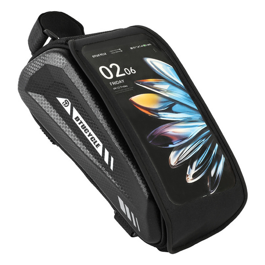 🚴 50% RABATT! 📱 Wasserdichte Fahrrad Oberrohrtasche – Hardcase Handyhalter, Perfekt für MTB &amp; Rennrad 🗺️
