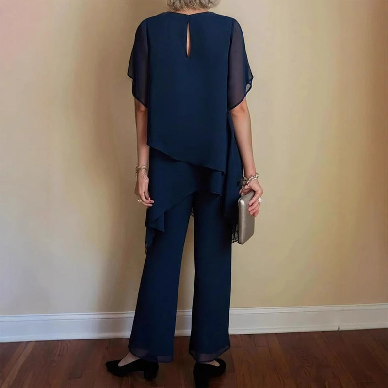 📢2026 Hot Sale 50% OFF💞Charming Irregular Top &amp; Wide Leg Pants Set✨Comfortable, elegant &amp; perfect for spring 🌸