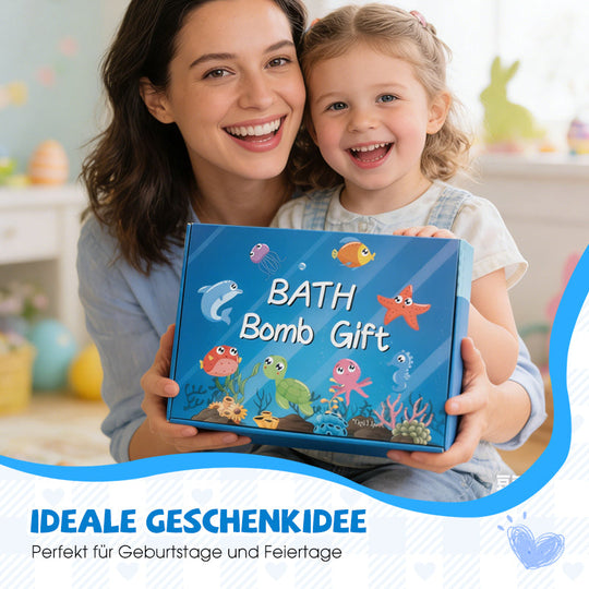 💎 -50% AUF DAS BADEBOMBEN-SET MIT ÜBERRASCHUNG! 💎 12 Meerestier-Spielzeuge, Sanfte Pflege &amp; Duftspaß für Kinder 🛁