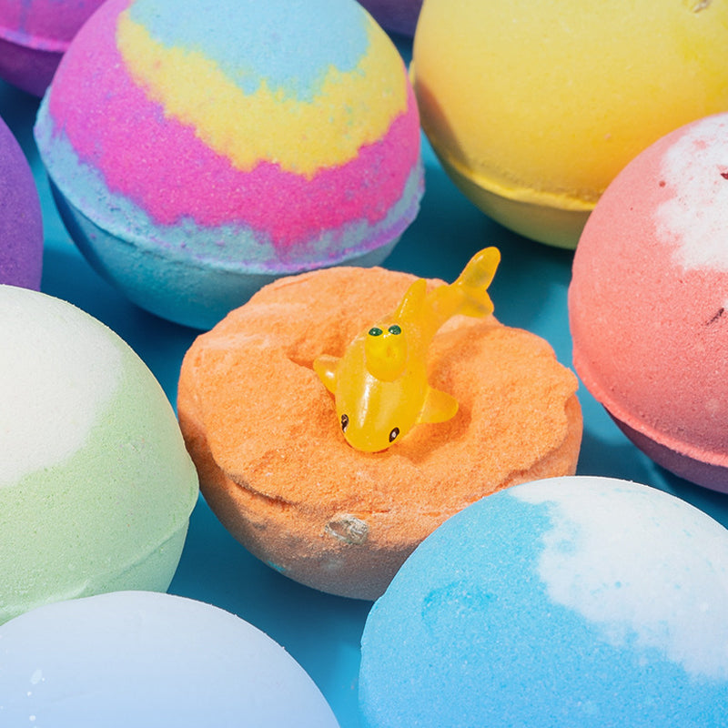 💎 -50% AUF DAS BADEBOMBEN-SET MIT ÜBERRASCHUNG! 💎 12 Meerestier-Spielzeuge, Sanfte Pflege &amp; Duftspaß für Kinder 🛁