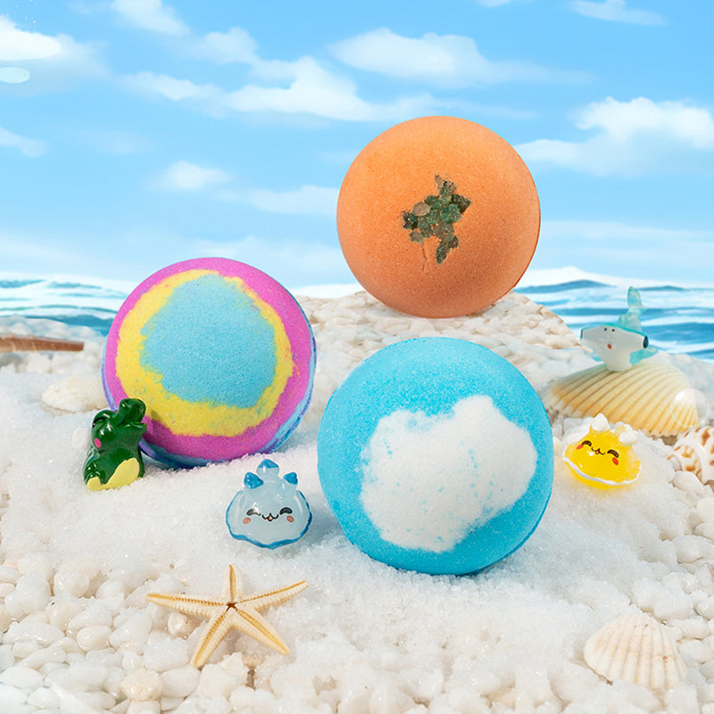 💎 -50% AUF DAS BADEBOMBEN-SET MIT ÜBERRASCHUNG! 💎 12 Meerestier-Spielzeuge, Sanfte Pflege &amp; Duftspaß für Kinder 🛁