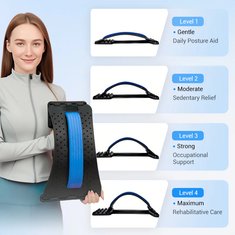 🔥 48% OFF TODAY! 🧘‍♂️Magnetic Lumbar Stretcher – Acupressure Massage, Portable Design &amp; Relieves Back Pain ✨