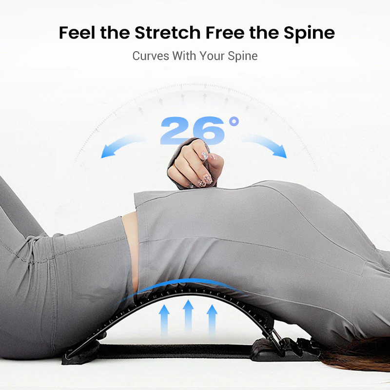 🔥 48% OFF TODAY! 🧘‍♂️Magnetic Lumbar Stretcher – Acupressure Massage, Portable Design &amp; Relieves Back Pain ✨
